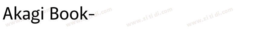 Akagi Book字体转换